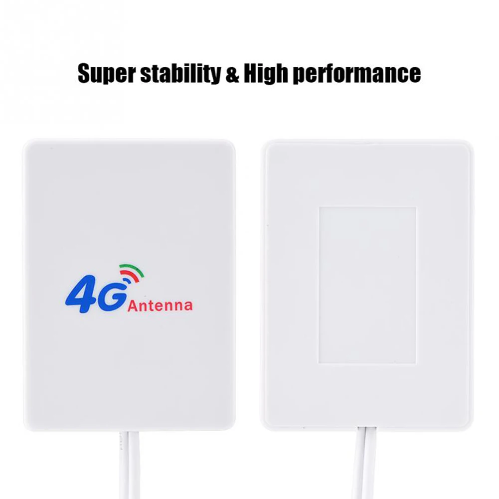Внешняя 28DBI белая LTE Антенна Кабельный разъем SMA 4G 3g усилитель сигнала Вертикальная wifi сеть широкополосный TS-9 Мобильный маршрутизатор