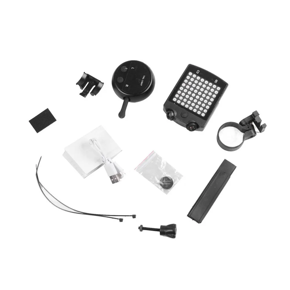 Wireless Bicycle Laser Tail Light Bike Turn Signal Remote Control Safety LED Warning Taillight USB Rechargeable Rear Light New