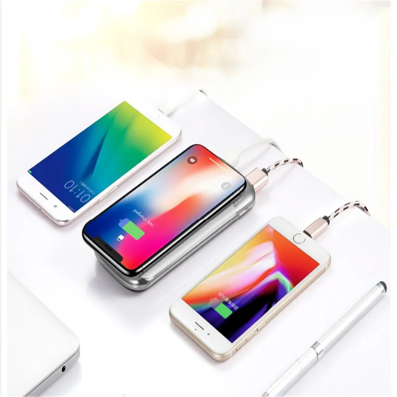 HOT SALE Double USB QI Wireless Charger Power Bank 10000mah Wireless Charger for IPhone 8 8plus X Millet External Battery HOT SALE Double USB QI Wireless Charger Power Bank 10000mah Wireless Charger for IPhone 8 8plus X Millet External Battery