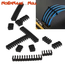 Сетевые инструменты 12 шт. PP кабель гребень/зажим/комод для 2,5-3,0 мм Кабели черно-6/8/24 Pin дропшиппинг