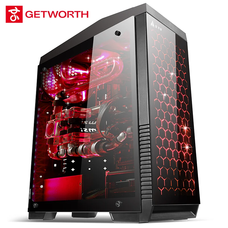 Игровой Компьютер GETWORTH R23 I7 настольный 7700 WD 240G SSD 8 ГБ ОЗУ GTX GeForce 1060 широкая