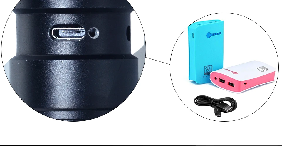 _05Powerful LED Flashlight Torch Flash Light Bike Pocket LED Zoomable Lamp For Hunting