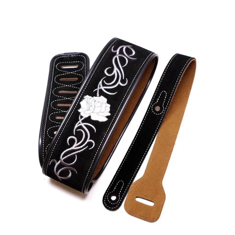custom leather guitar strap