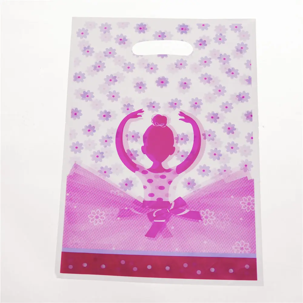 

Ballet dancer theme gift bag packaging 6pcs/set cartoon character theme wrapped gift birthday theme party
