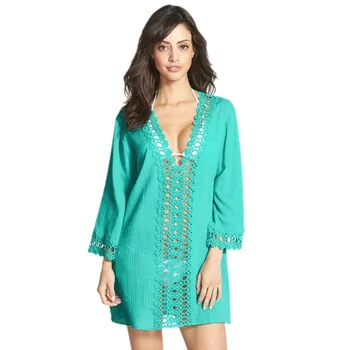 

Swimwear Beach Dress Shirt Beachwear Bikini Cover New Sexy Lace Cotton M L XL Women Ladies Lovers Sets | Pants Black Watermelon