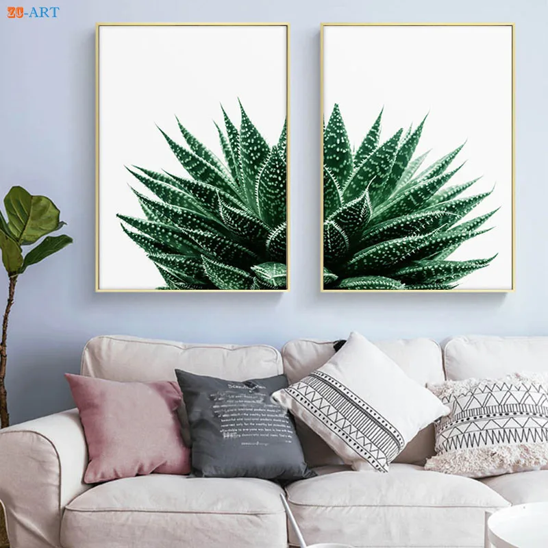Цветок клипы Плакаты и принтами тропических Wall Art минималистское полотно