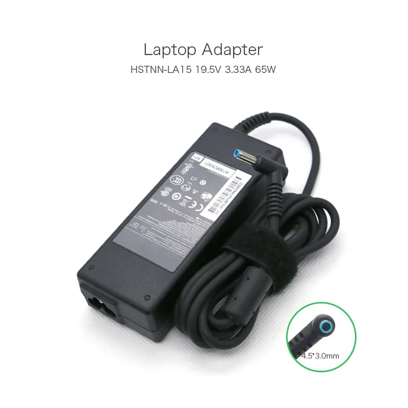 

19.5V 3.33A 65W PA-1650-34HE HSTNN-LA15 Power AC Charger for HP Envy Touchsmart 14-k00tx 14-k002tx 14-k047tx 14-n027tx Laptop