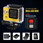Save 49.5 on EKEN H9R 4K WiFi Action camera with 2.4G Remote Control Ultra HD 2.0 inch Helmet Cam go waterproof sports camera go pro yi sj