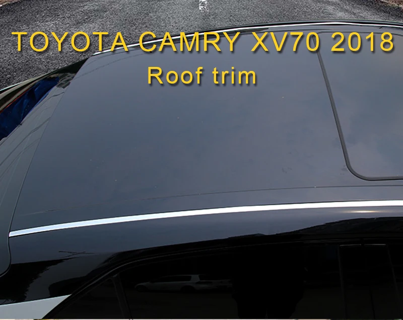 Авто-Стайлинг обшивка крыши ситкер крышка аксессуары для Toyota Camry XV70 2018