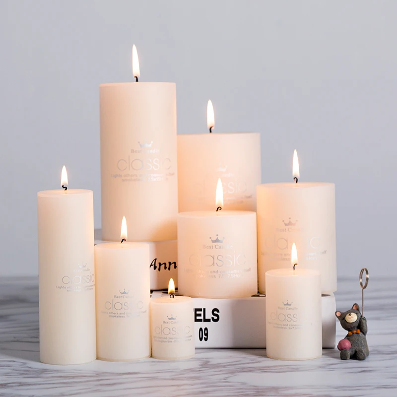 Wholesale Smokeless Candle Wedding Candle Ivory White