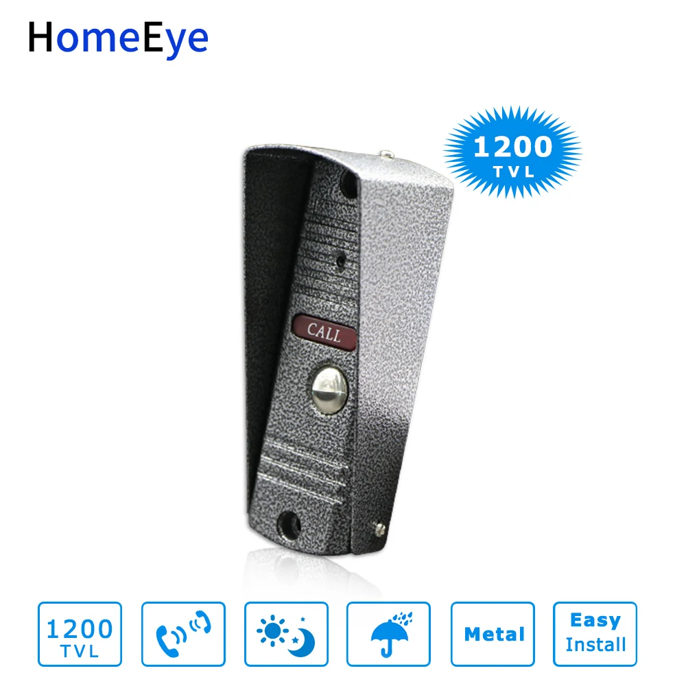 HomeEye 7 ''видео дверной звонок видеодомофон 1200TVL IP65 водонепроницаемый датчик движения несколько языков экранное меню сенсорная кнопка экрана