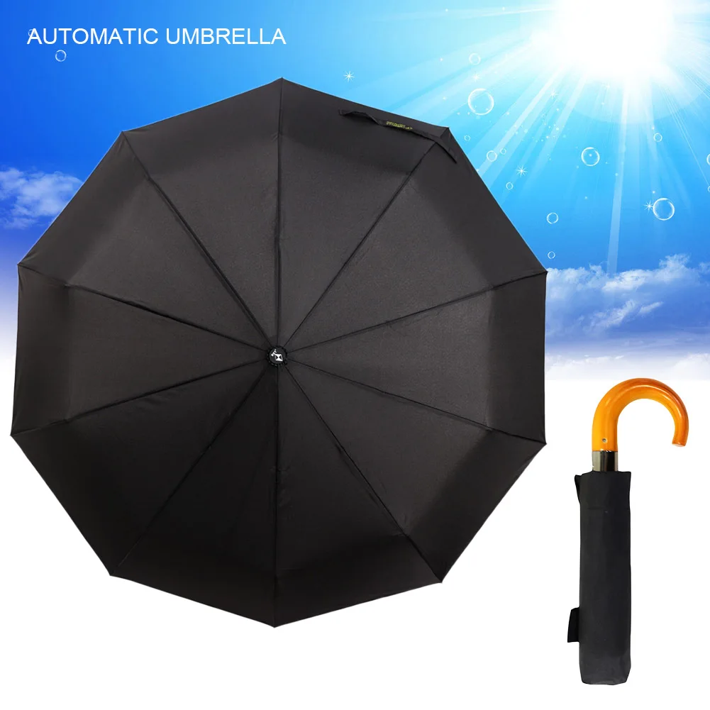 Fashion Hot Lightweight Windproof Travel Umbrella Automatic Folding Umbrellas Auto Open Close
