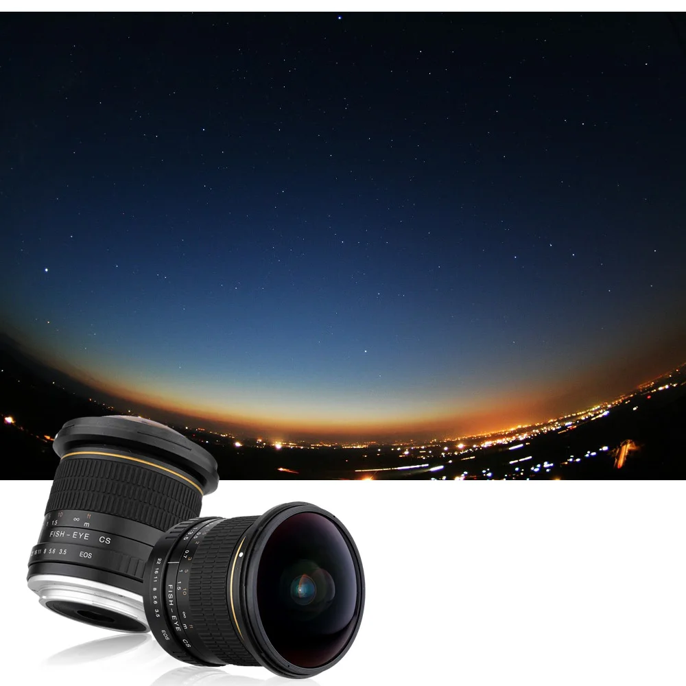 Сверхширокоугольный ручной объектив Lightdow 8 мм F/3 0 для камер Canon полукадр 1200D 760D 750D