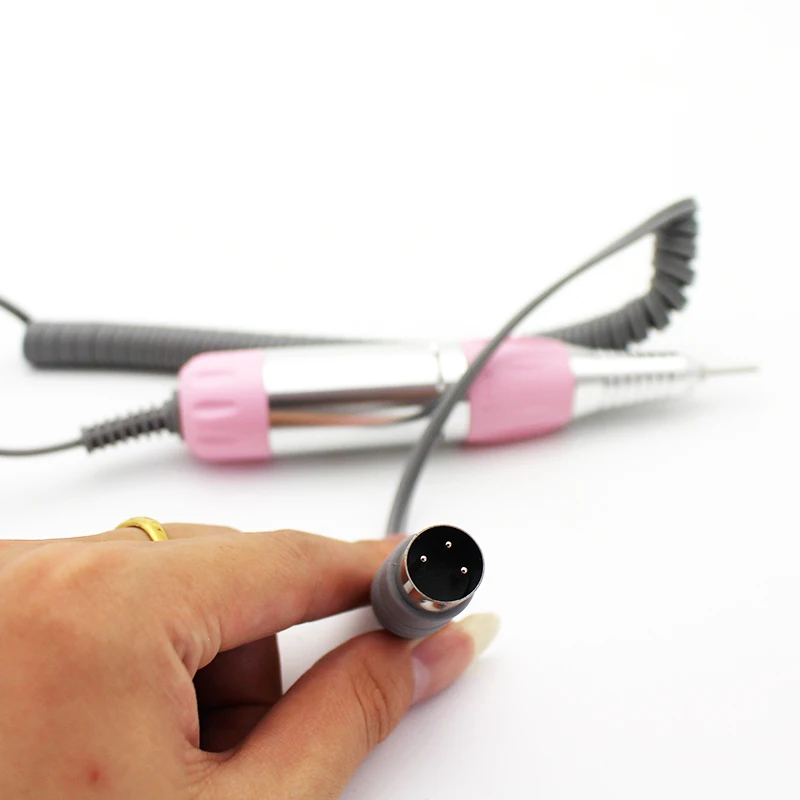 Skup Pro Electric Nail Art wiertarka Pen DC 12V uchwyt pilnik polski maszyna do mielenia rękojeść Manicure narzędzie do pedicure akcesoria do wiertarek do paznokci