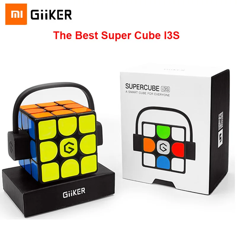 

[Newest Version ] Xiaomi Giiker i3s AI Intelligent Super Cube Smart Magic Magnetic Bluetooth APP Sync Puzzle Toys For Children
