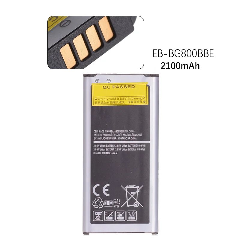 Аккумулятор для samsung GALAXY S5 mini батарея G800 G800F G800H EB-BG800BBE 2100 мАч полная емкость
