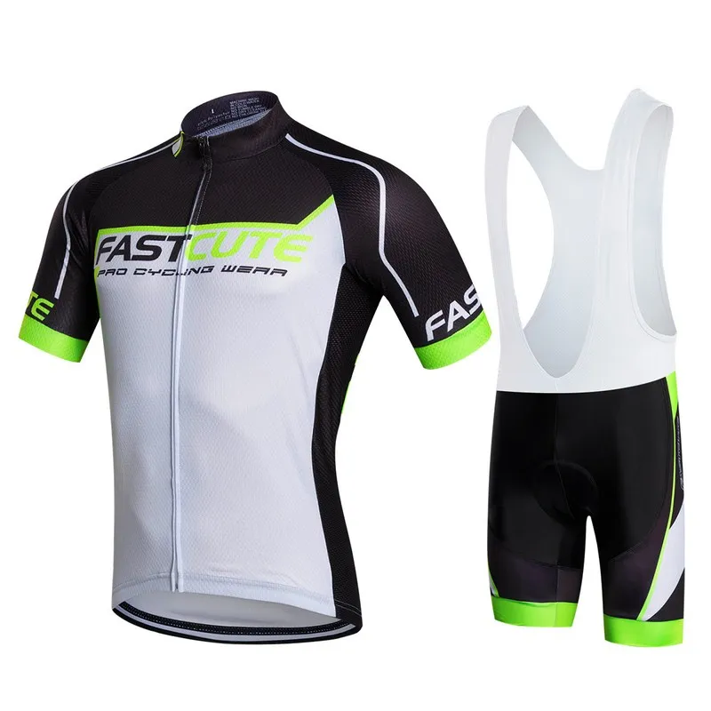 FASTCUTE 2016 summer short sleeve cycling jersey bib shorts shirt set ...