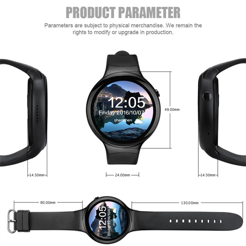 IQI I4 Смарт часы Android 5 1 Гб + 16 MTK6580 39 &quotПоддержка 3g WiFi gps сердечного ритма Bluetooth SmartWatch