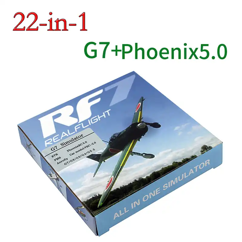 22 в 1 RC Simulator 22in1 USB тренажер для Realflight Поддержка G7.5 G7 G6.5 G5 Flysky FS-I6 TH9X Phoenix5 - изображение