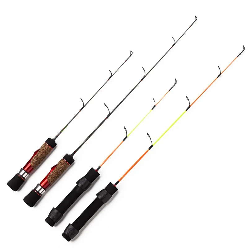 1 قطعة 42 سنتيمتر/56 سنتيمتر الشتاء الكربون الصيد قضبان الجليد الصيد قضبان أو الصيد بكرات لاختيار قضيب كومبو الصيد قضبان