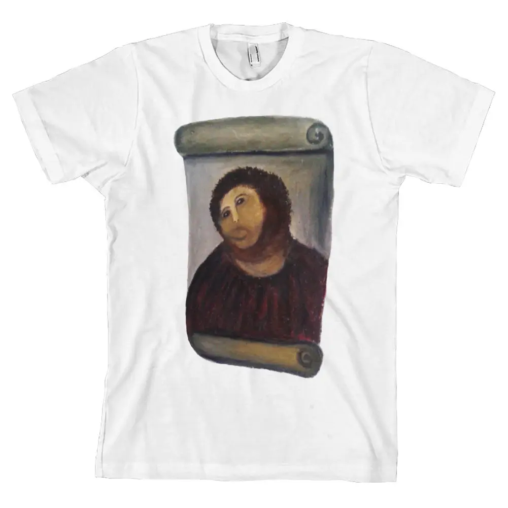 Ecce Homo Botched футболка с рисунком картофеля Иисуса мема 4chan Funny Spain Tee * NEW Cool Casual pride