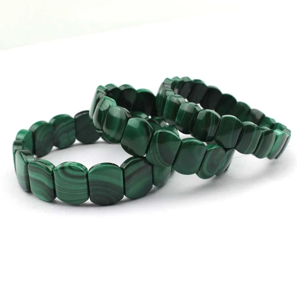 Natural malachite stone beads braclet natural GEM stone bracelet for woman for gift free shipping wholesale !