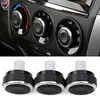 For Nissan Qashqai 2012 Aluminum Alloy Air Conditioning Knob 3pcs/set AC Knob Heat Control Switch Button Knob Car Styling 4