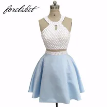 Два предмета, Выпускные Платья на выпускной,, вечерние платья с лямкой на шее, с камнями, Vestido de festa robe de soiree