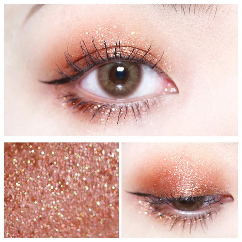 

6 Colors Single Eyeshadow Cream Waterproof Long Lasting Pigments Red Green Color Shimmer Metallic Eye Shadow