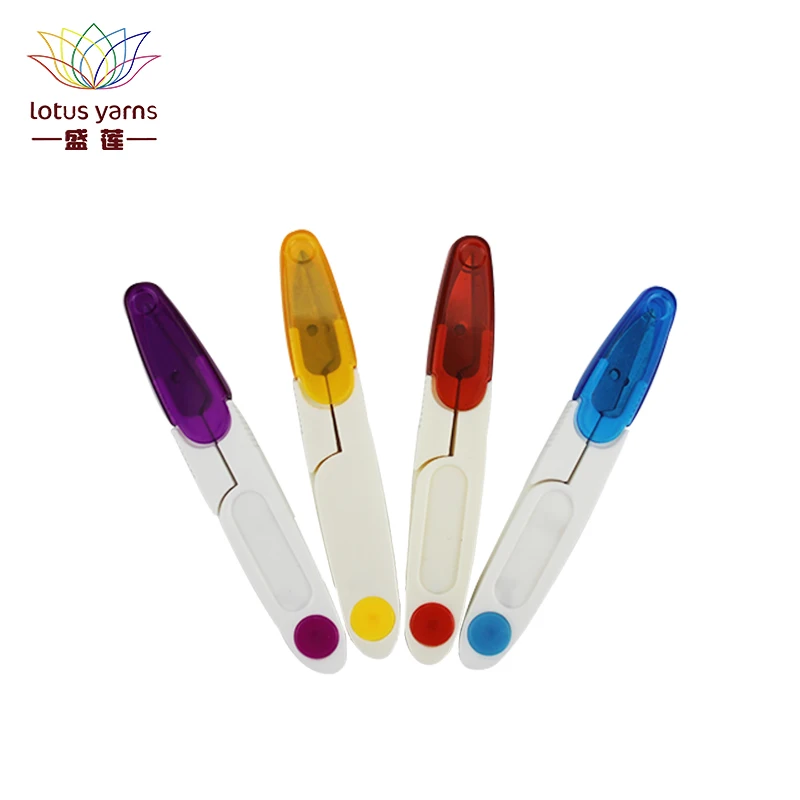 

Lotus Yarns U-Shape Scissors Knitting and Sewing Portable Scissors with Safety Covers DIY Craft Scissors