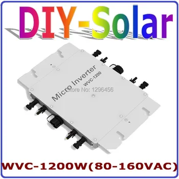 

1200W MPPT Grid Tie Inverter 36V 120V, 22-50VDC to AC80-160V Pure Sine Wave Power Inverter 1200W Home Use Solar system