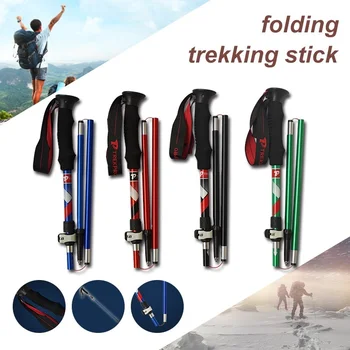 

Anti-slip Ultralight Handle 5-Section Adjustable Portable Canes Walking Sticks Trekking Pole Alpenstock for Outdoor for Hiking