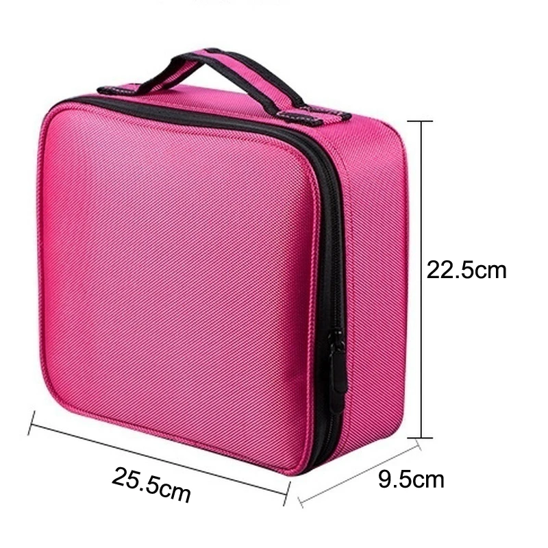 Cosmetic for Women Waterproof Professional Portable Suitcase  Cosmetic Manicure Case Makeup Travel necessaire Organizer Bag