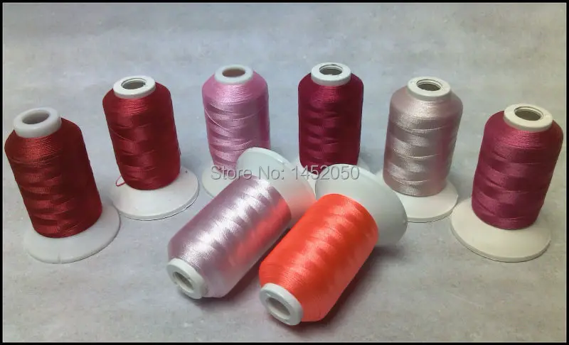 

Embroidery Machine Thread 8 Spools + 25pcs Type A Plastic Prewound Bobbins