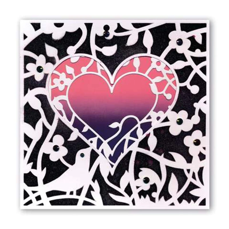 

Bird Heart Spring Frame Metal Cutting Dies Stencils For DIY Scrapbooking Decoration Embossing Supplier Paper Craft Die Cut 2019