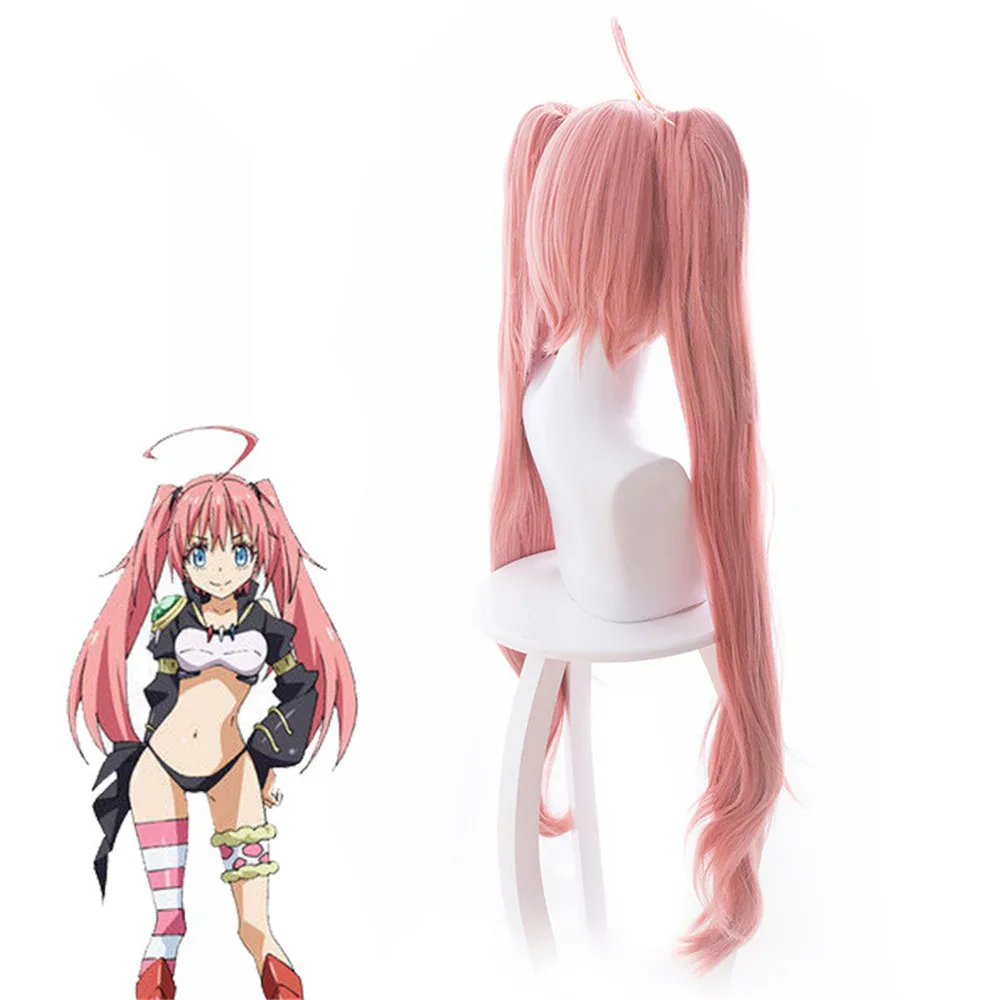 Парик для косплея Tensei shitara Slime Datta Ken парик милим Нава 90 см розовые синтетические