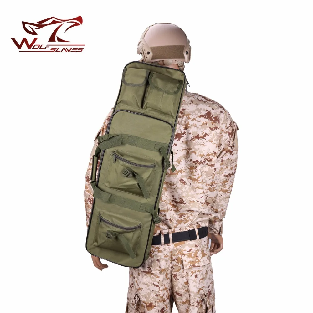 85cm Tactical Dual Air Rifle Gun Bag Case Backpack Military Paintball