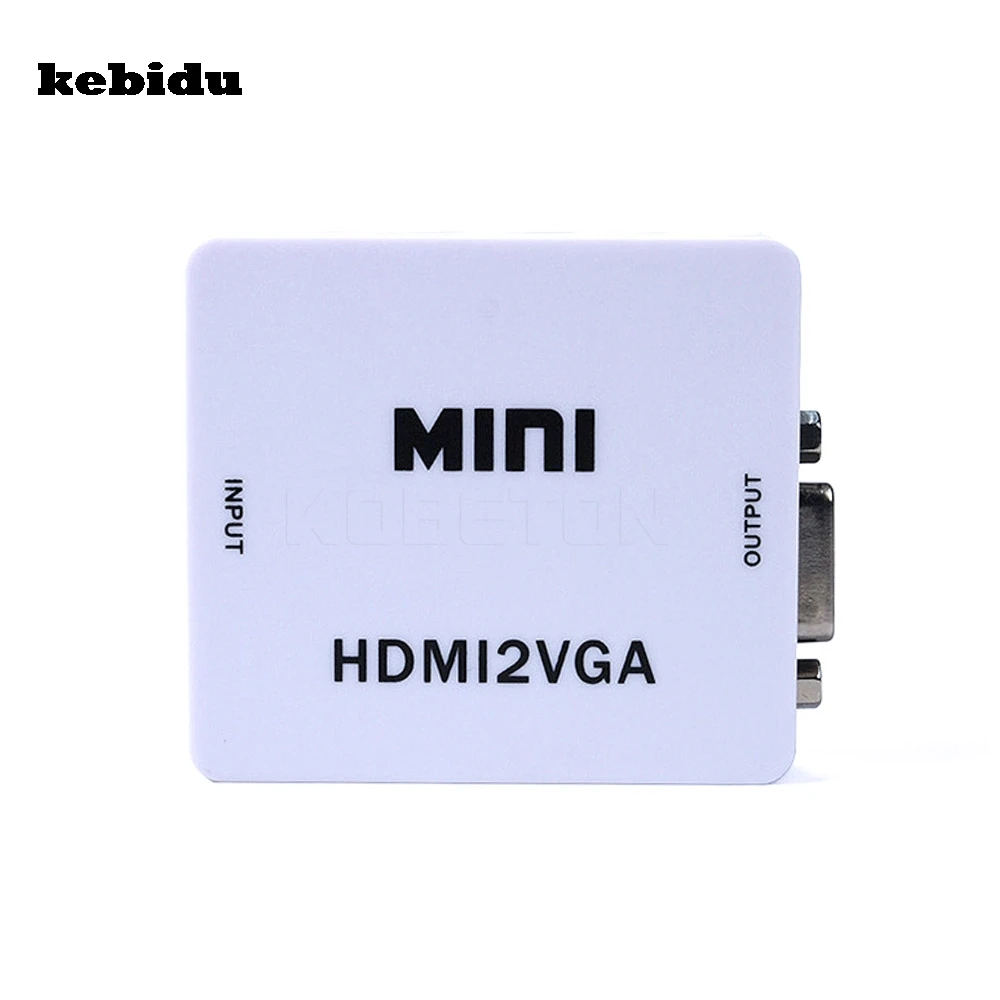 Новый HDMI-совместимый конвертер VGA с аудио HDMI2VGA 1080P разъем адаптера для ПК ноутбука