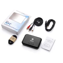 NFC Беспроводной Bluetooth 4,1 аудио приемник портативный Bluetooth адаптер с поддержкой NFC 3,5 мм RCA стерео музыка звук ТВ автомобильный динамик