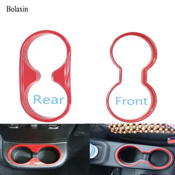 

Bolaxin New Interior Decoration Trim Kit For Jeep Wrangler Cab 4 Door 2011-15 (Front & Rear Water Cup Cover)