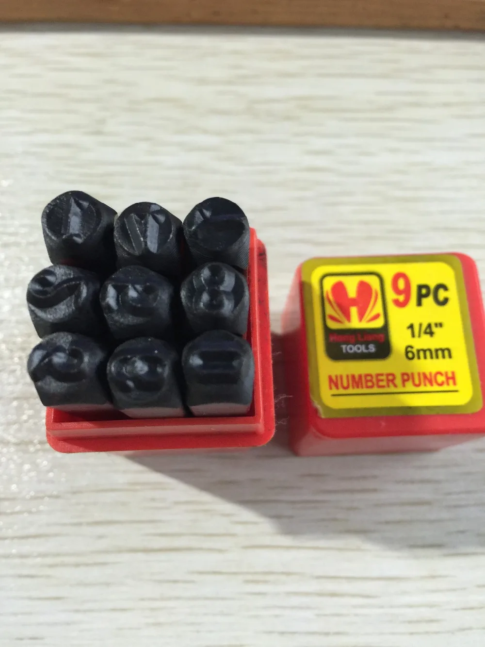 letter number stamp punch set hardened steel metal wood leather letter and number stamp
