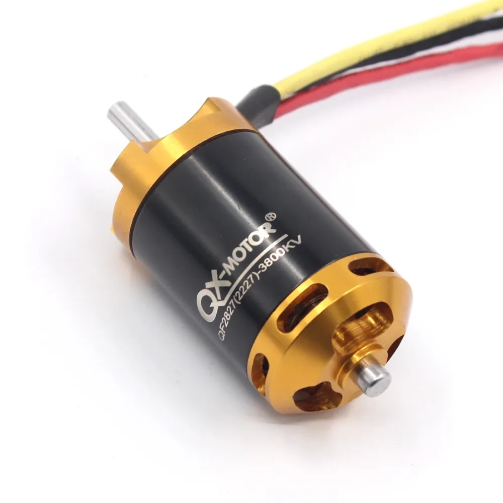 Бесщеточный двигатель QF2827 3800KV 80A для вентилятора 70 мм 6 весл блок EDF
