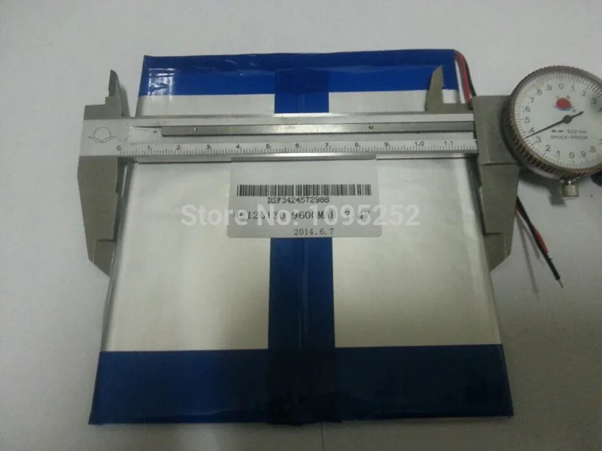 

7.4V 9600mAH (Real Capacity) Li-ion battery Battery Cell for 9.7" 10.1" Ainol Spark,CHUWI V99 Tablet PC 4.0*120*130mm