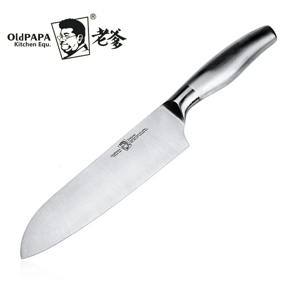 Doprava zdarma OldPaPa Nerezová ocel Kuchyně Krájení Nůž Kuchař Santoku Nůž Řezací nůž pro domácnost