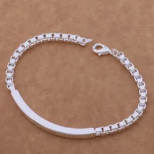 Модные ювелирные изделия Роло цепи 4 мм ширина посеребренные браслеты для мужчин и женщин подарок/Улица/вечерние