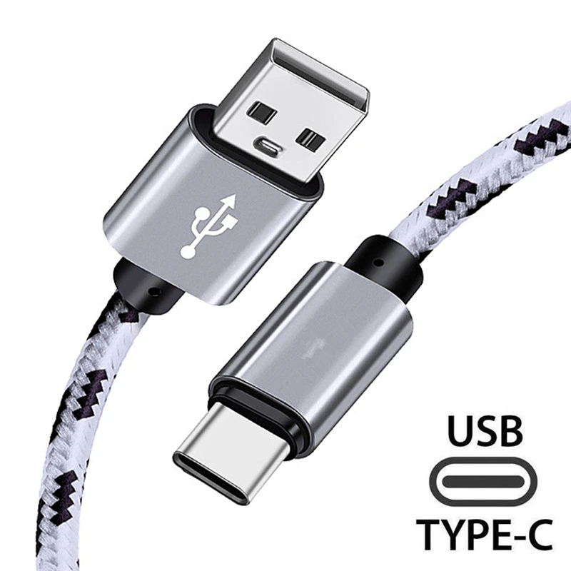 

USB Type C Cable For Samsung Xiaomi Redmi Note 7 K20 mi 9 se Oneplus 7 Pro Fast Charging USB-C Charger Phone USBC Cable 2m Long
