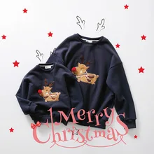Family christmas font b sweaters b font family look mother and daughter clothes family matching clothes