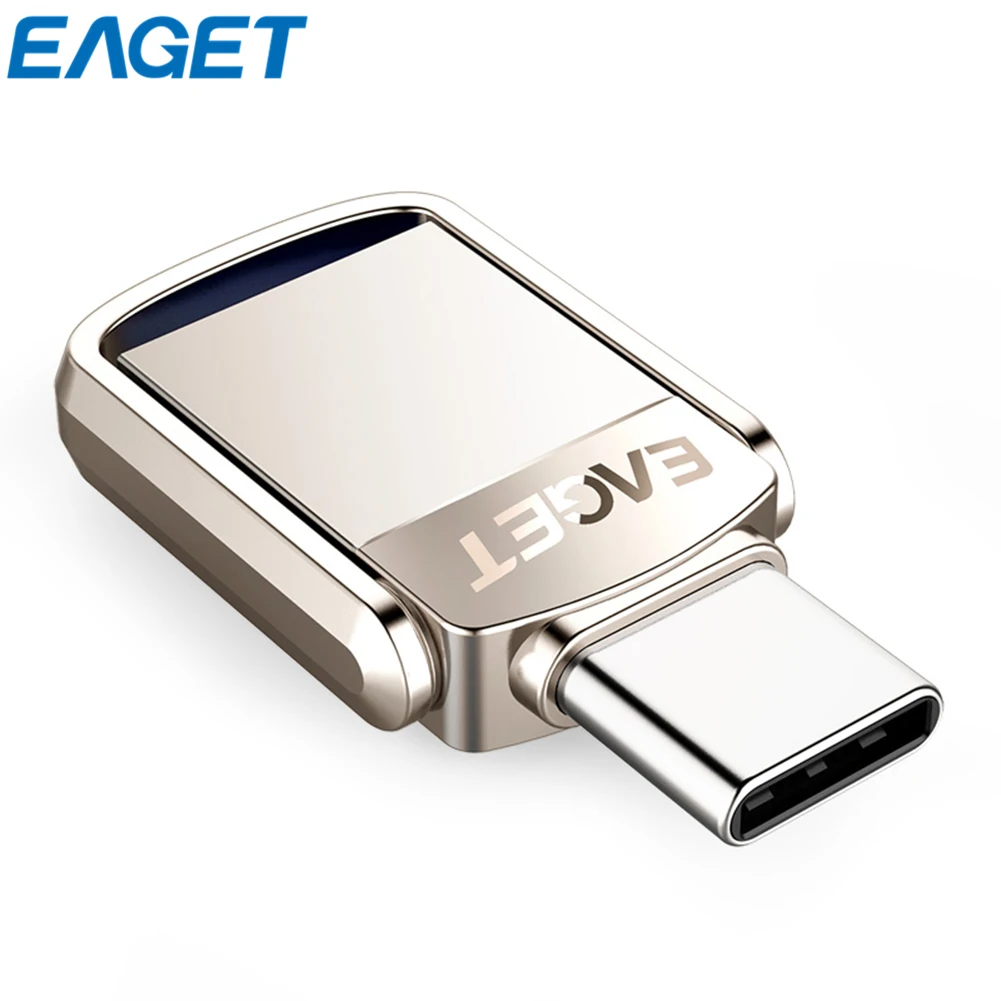 EAGET CU20 USB флеш-накопитель 32 Гб OTG металлический USB 3,0 флеш-накопитель ключ 64 ГБ тип C Высокоскоростной флеш-накопитель мини-флеш-накопитель карта памяти