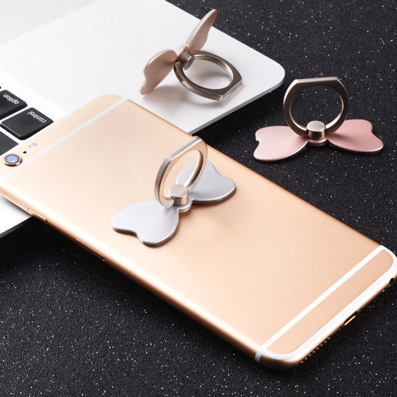 Finger Ring Holder Stand For Ipad Tablet 360 Degree Bow Tie Holder Smartphone Stand For Samsung for iPhone for Huawei