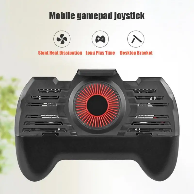 Adjustable Mobile Gamepad for Pubg Controller with Dual Cooling Fan Free Fire Aim Key Button for Pubg Trigger Gaming Accessories
